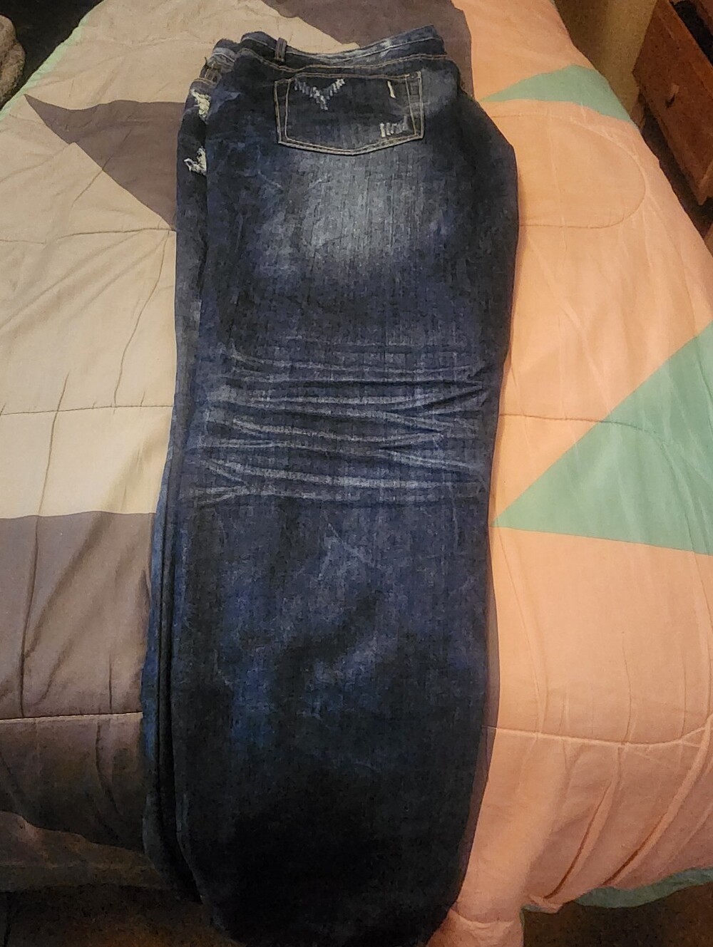 Slim Fit Men's Dark Blue Jeans - Comfortable Stretch Denim